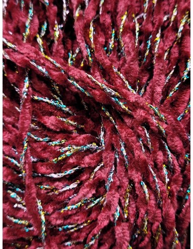 Pelote de fil à tricoter en fibres synthétique 82% Acrylique 18% Polyamide de la qualité Velours Pompon  Coloris Multicolore