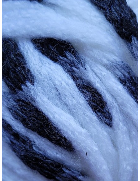 PopCorn 301 - Pelote 100g Blanc/Noir