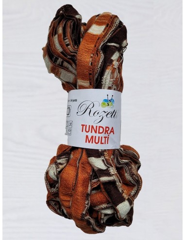 Tundra 01 - Pack de 5 Pelotes de 100g Marron Multicolore