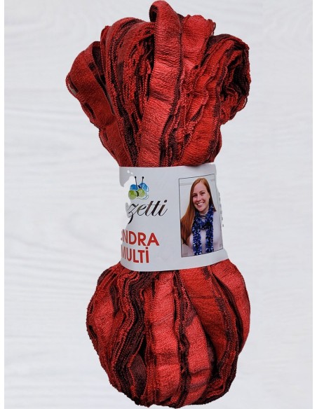Tundra 08 - Pelote 100g Rouge Multicolore