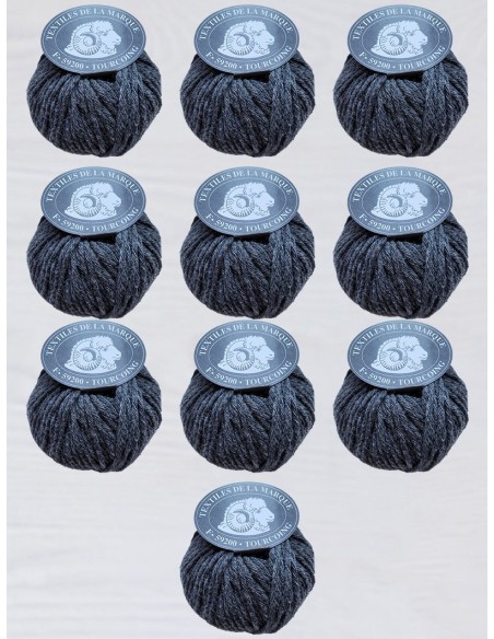 Authentique 99 - Pack de 10 Pelotes 100% Laine RWS - Gris foncé