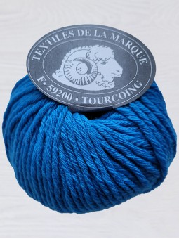 lot de 10 pelotes de grosse laine pelote 100g bleu cardinal/ Fabriqué en  Franc