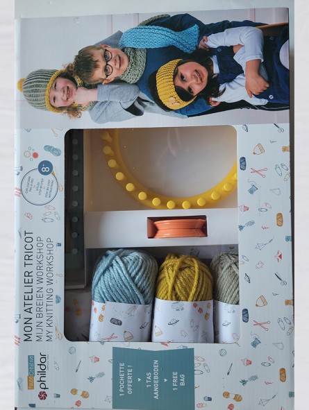 L'atelier de tricotin - Coffret loisir créatif enfant 6 ans et +