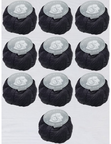 Fifty 604 - Pack 10 pelotes Noir