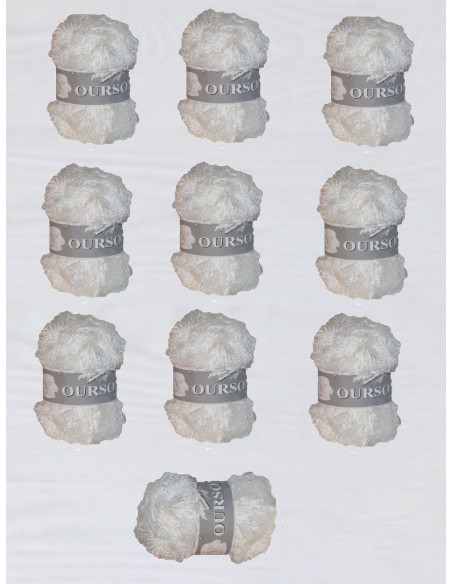 Ourson 60 - Pack 10 pelotes