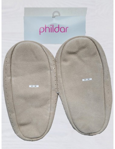 Chausson Poncho - Semelles Cuir Pointure 31/33