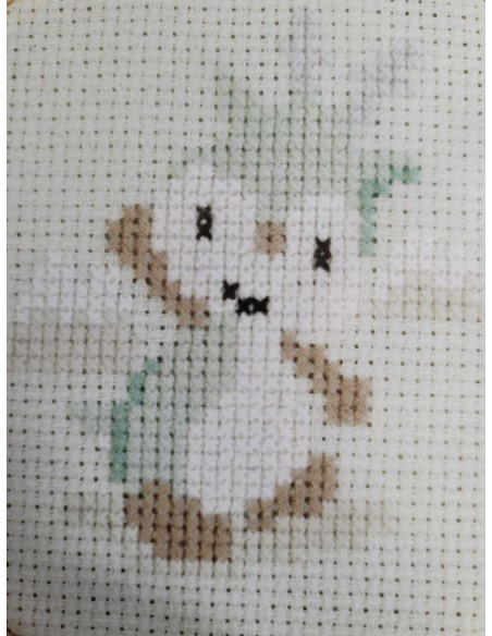 Kit Broderie DMC avec cercle bois - Modèle DAISY DEAR