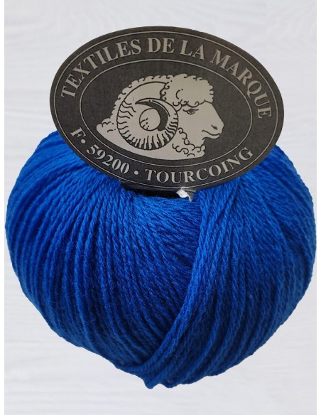 Triple Laine 14 - Pelote Bleu roi