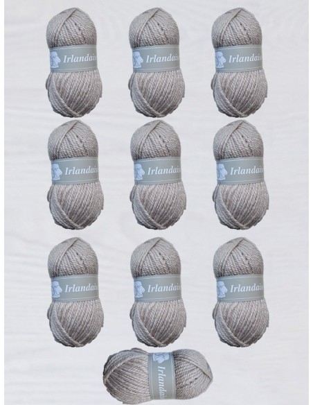 Irlandaise 56 - Pack de 10 Pelotes de laine Beige
