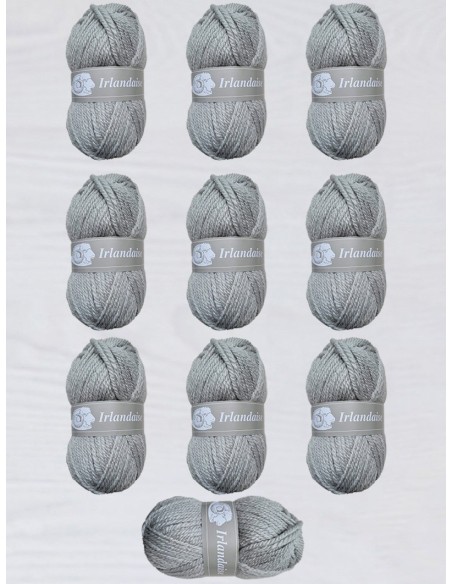 Irlandaise 65 - Pelote de laine Gris clair