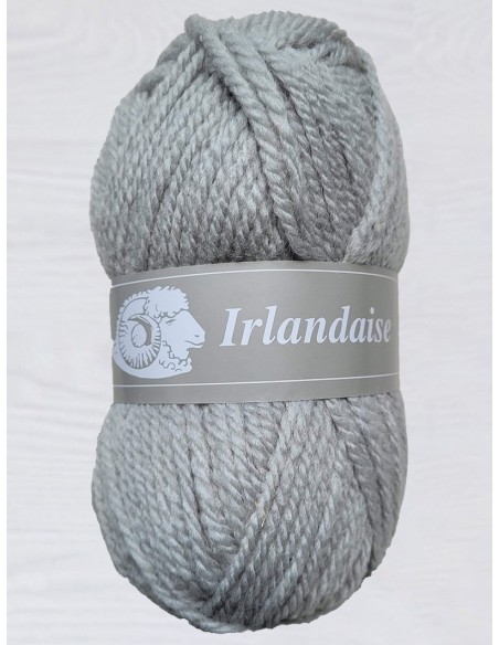 Irlandaise 65 - Pelote de laine Gris clair