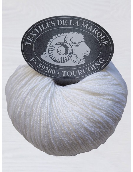 Fifty fine 460 - Pack de 10 Pelotes de laine Blanc