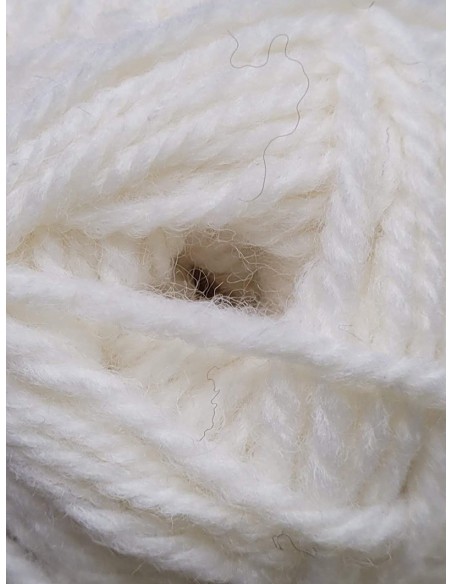 Irlandaise 01 - Pelote de laine Blanc