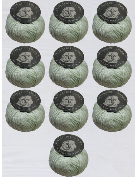 Pelote de fil à tricoter Laine Mélangée  50 % Laine Merinos 50% Acrylique Poids : 50g Longueur : 120m Aiguilles : 3,5-4