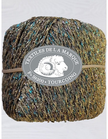Lurex 25 - Pack de 10 Pelotes de laine Or multico