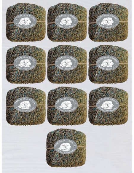 Lurex 25 - Pack de 10 Pelotes de laine Or multico