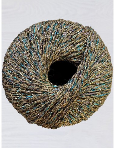 Lurex 25 - Pack de 10 Pelotes de laine Or multico