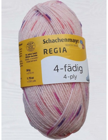 Laine Chaussettes 1402 - Pack de 10 Pelotes de 50g Rose pointillés
