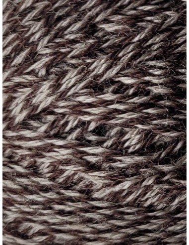 Laine Chaussettes E05 - Pelote 100g de laine Beige/Marron