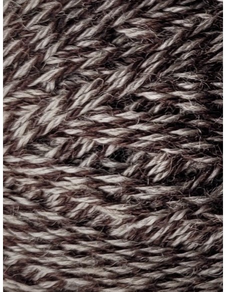 Laine Chaussettes E05 - Pelote 100g de laine Beige/Marron