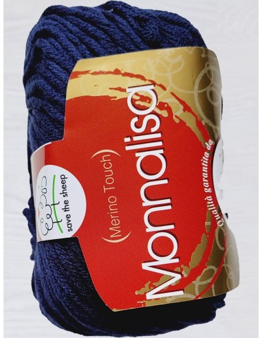 Monnalisa 25 - Pack de 10 Pelotes de laine Bleu Marine