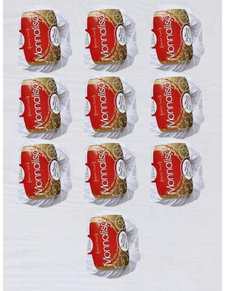 Monnalisa 01 - Pack de 10 Pelotes de laine Blanc