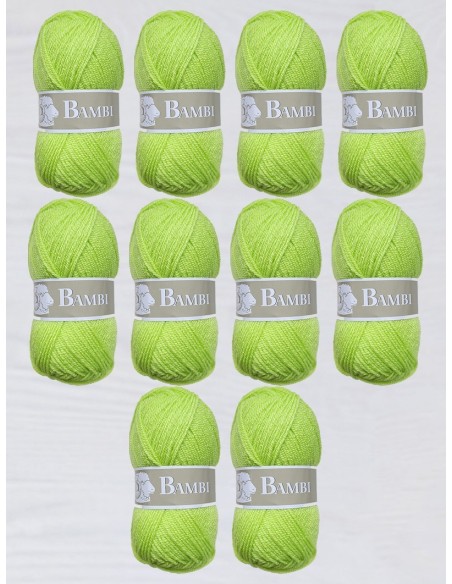 Bambi 524 - Pelote Vert Chartreuse