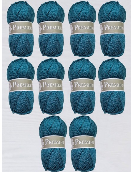 Première 18 - Pack de 10 Pelotes Bleu canard