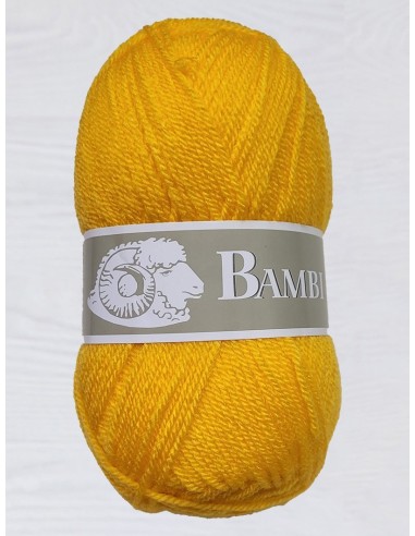 Bambi 38 - Pack de 10 Pelotes Jaune d'or