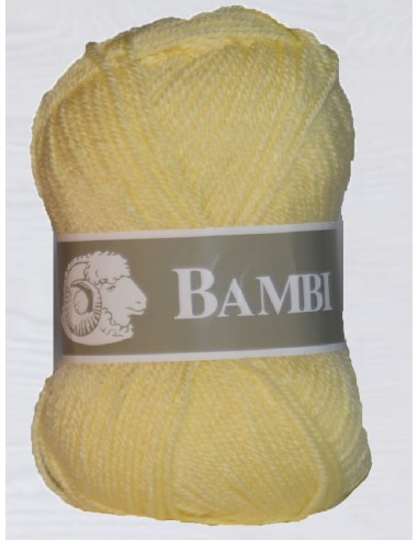Bambi 39 - Pack de 10 Pelotes Jaune Pâle