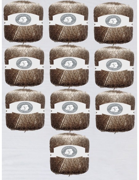 Paillettes 57 - Pack de 10 Pelotes de 25g Beige clair