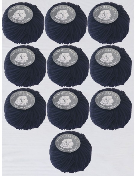 Alpage II 111 - Pack de 10 Pelotes Bleu marine