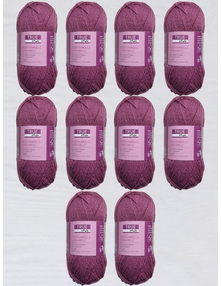 Laine Chaussettes 07 - Pack de 10 Pelotes de 50g Violine