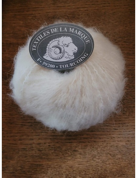 Mohair MoEx 10 - Pelote Ecru clair