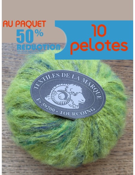 Warhol 128 - Pack de 10 Pelotes Vert Multico