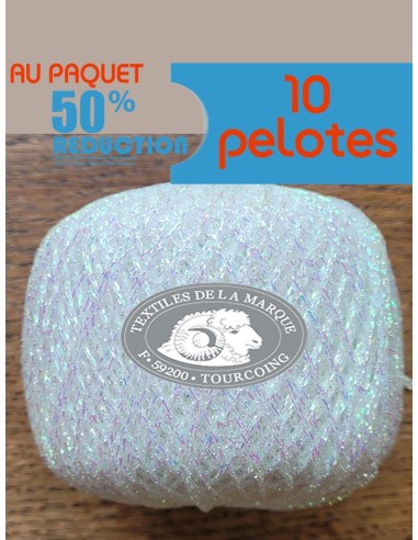 Lurex 60 - Pelote Blanc Nacré