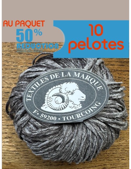 Gros Velours 67 - Pelote Gris moyen
