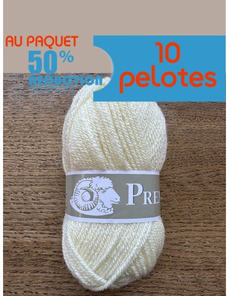 Première 80 - Pack 10 pelotes Ecru