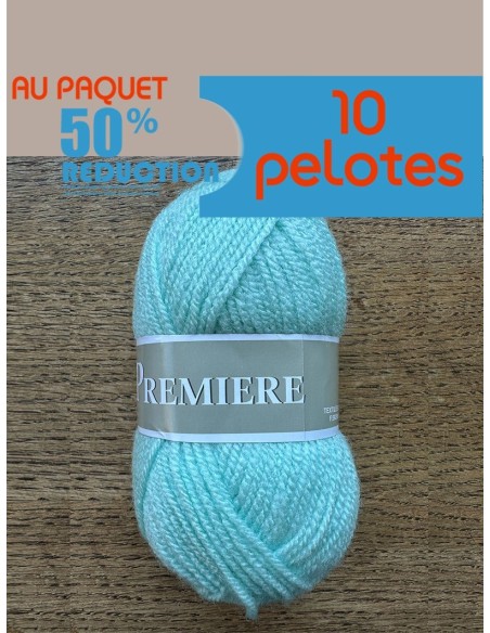 Première 28 - Pack 10 pelotes Vert Nil