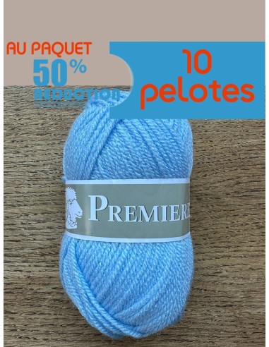 Première 17 - Pelote Bleu ciel