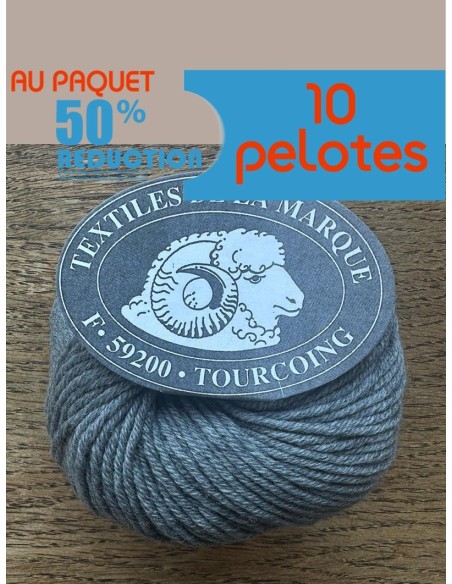 Kashwool 865 - Pack 10 pelotes Flanelle