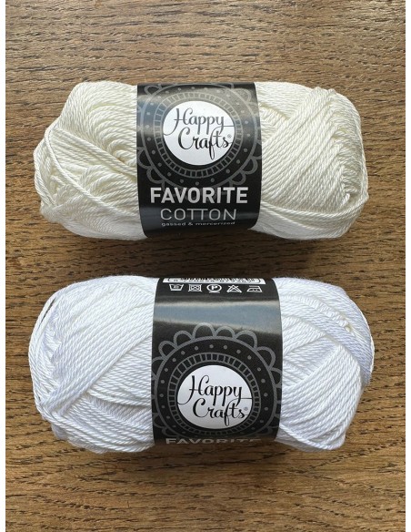 Favorite coton - Pelote 50g - 125m - Aig/Crochet : 2,5-3,5