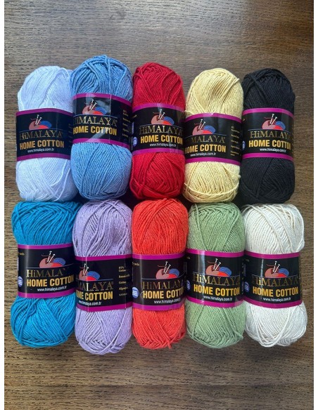 Home Cotton - Pelote 100g - 160m - Aig : 5 - Crochet : 5,5
