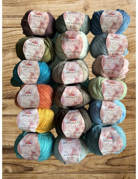 Nordic - Pelote 50g - 85m - Aig : 6 - Cro : 6,5