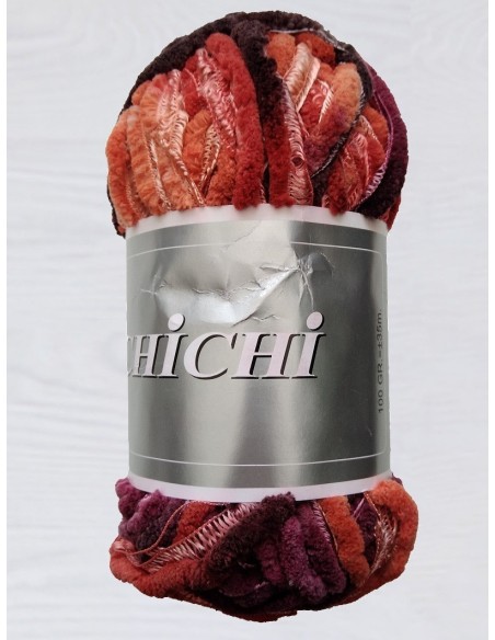 AERZETIX - C74513 - Pelote De Fil à Tricoter 100 G - Couleur Orange - En 75% Acrylique 25% De La Laine - Crochets Aiguilles Confection Mercerie Vêtements Chenille