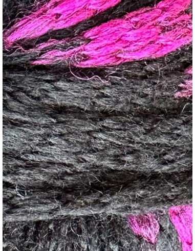 PopCorn 306 - Pelote 100g Noir/Violet