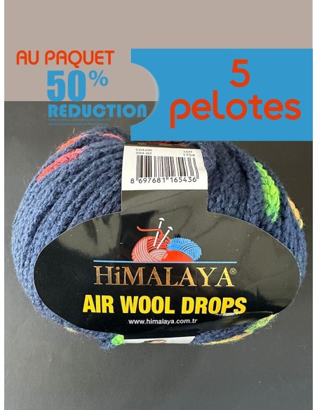 PopCorn 407 - Pack 5 Pelotes Multico