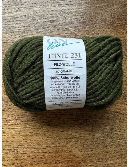 Filz Wolle 09 - Pelote Kaki