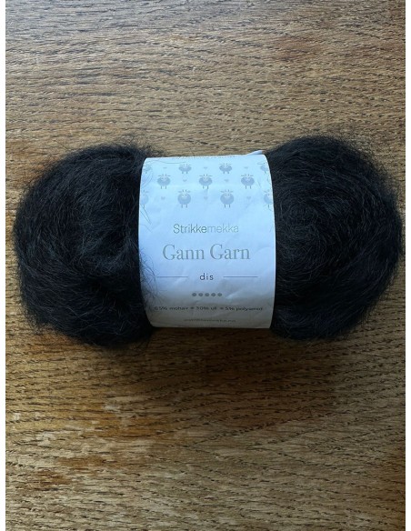 Mohair Gann Garn 61 - Pelote Noir