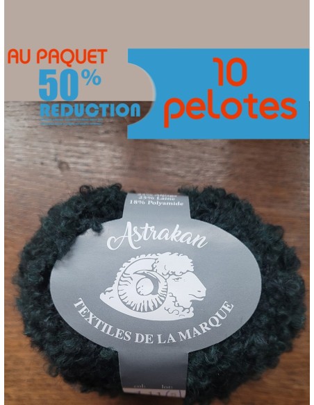 Astrakan 111 - Pelote Vert Foncé